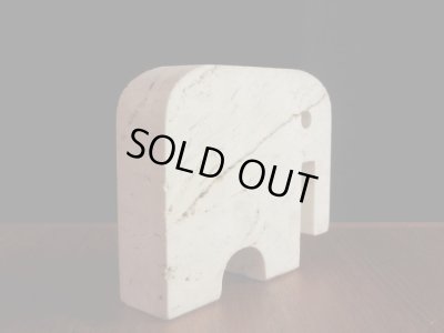 画像4: イタリア Flli Mannelli社 大理石トラヴァーチンの動物 ゾウ