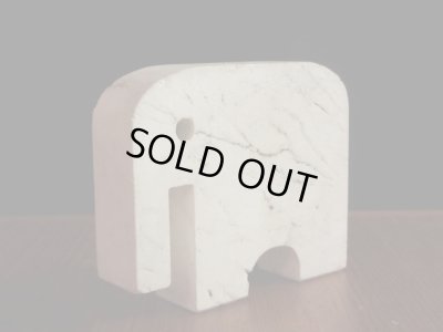 画像3: イタリア Flli Mannelli社 大理石トラヴァーチンの動物 ゾウ