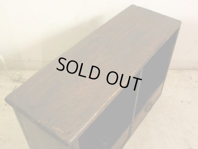 画像3: アンティーク 2杯引出し付き収納棚