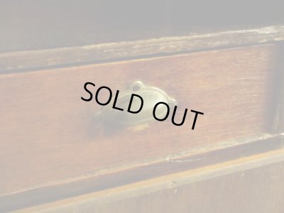 画像12: アンティーク 2杯引出し付き収納棚