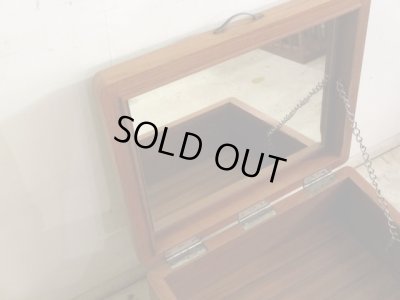 画像5: 明るい木味 収納付のサイドテーブル ドレッサー