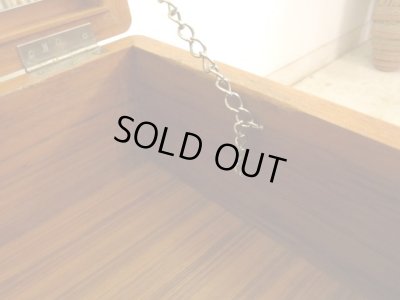 画像7: 明るい木味 収納付のサイドテーブル ドレッサー