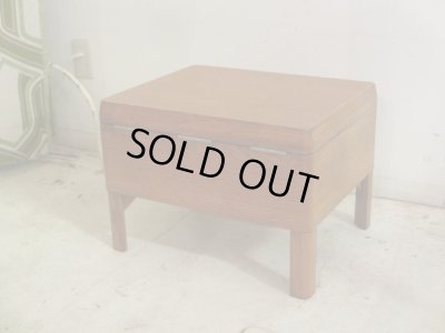 画像3: 明るい木味 収納付のサイドテーブル ドレッサー