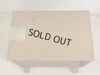 画像3: ヴィンテージ 明るい木味のサイドテーブル