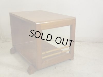 画像2: ヴィンテージ 明るい木味のサイドテーブル