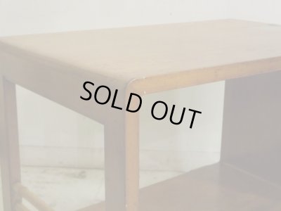 画像9: ヴィンテージ 明るい木味のサイドテーブル