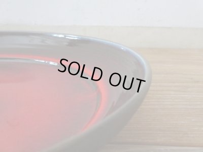 画像3: ヴィンテージ ドイツ製の赤い大皿