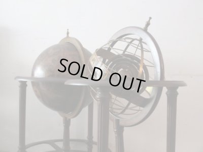 画像2: ヴィンテージ 地球儀ボトルワゴン バーキャビネット 大航海時代