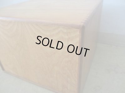 画像11: アンティーク 革ツマミのナラ材3杯小引出し