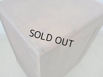 画像10: アンティーク ナラ材5杯小引出し ネームプレート付 A4