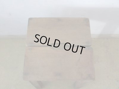 画像6: アンティーク 寂びた角椅子 スツール