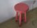 画像2: ヴィンテージ ぼってりしたピンクの丸椅子 スツール