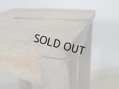 画像9: アンティーク 寂びた角椅子 スツール