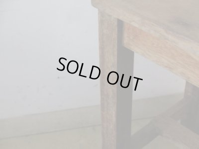 画像10: アンティーク 寂びた角椅子 スツール