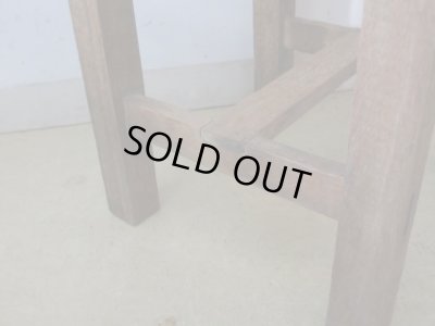 画像13: アンティーク 寂びた角椅子 スツール