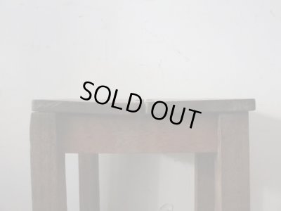 画像4: アンティーク 寂びた角椅子 スツール