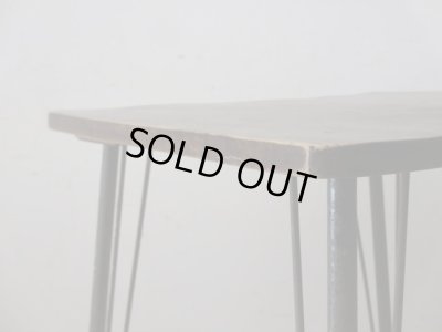 画像6: 歪んだアンティーク一枚板の鉄脚テーブル