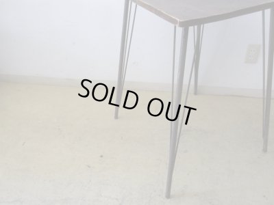 画像11: 歪んだアンティーク一枚板の鉄脚テーブル