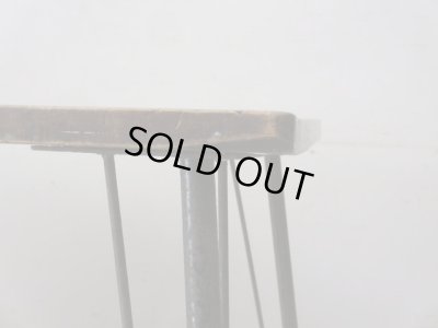 画像8: 歪んだアンティーク一枚板の鉄脚テーブル