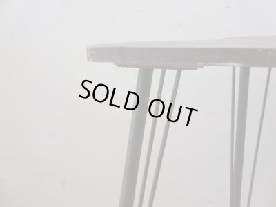 画像7: 歪んだアンティーク一枚板の鉄脚テーブル