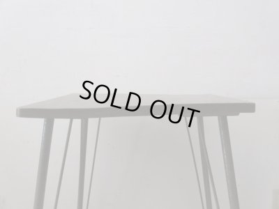 画像4: 歪んだアンティーク一枚板の鉄脚テーブル