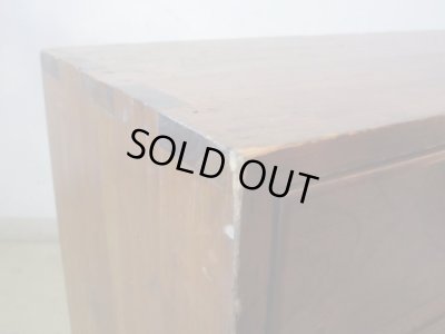 画像12: アンティーク　ケヤキ材の6杯引出し 