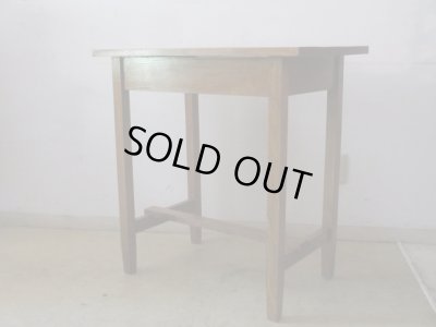 画像2: ヴィンテージ 明るい木味の平机 デスク