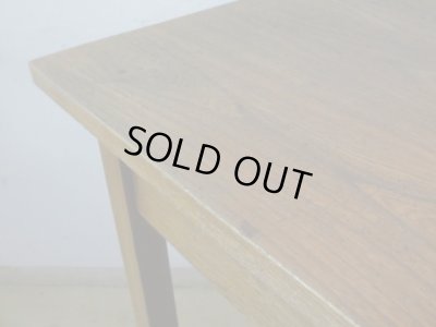 画像10: ヴィンテージ 明るい木味の平机 デスク