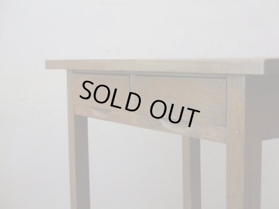 画像4: ヴィンテージ 明るい木味の平机 デスク