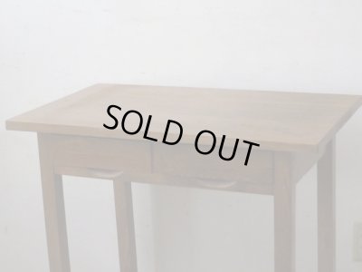 画像7: ヴィンテージ 明るい木味の平机 デスク