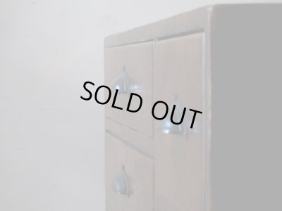 画像2: アンティーク　ケヤキ材の6杯引出し 