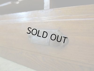 画像12: アンティーク 引出し付 木製書類棚 カルテケース