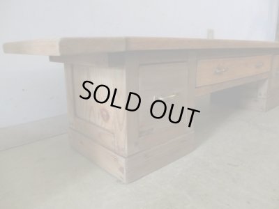 画像5: アンティーク 乾いた木質のローボード 文机