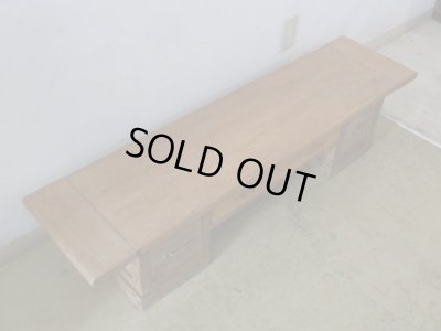 画像3: アンティーク 乾いた木質のローボード 文机