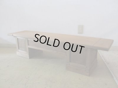 画像6: アンティーク 乾いた木質のローボード 文机