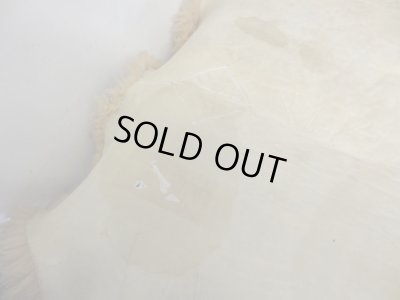 画像7: ヴィンテージ ムートンラグ ベージュ