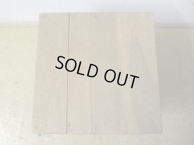 画像3: ヴィンテージ 枯れた木肌の図工椅子 スツール (3)