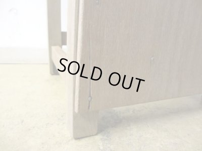 画像7: ヴィンテージ 枯れた木肌の図工椅子 スツール (3)