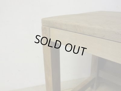 画像7: ヴィンテージ 枯れた木肌の図工椅子 スツール (1)