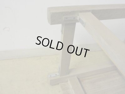 画像13: ヴィンテージ 枯れた木肌の図工椅子 スツール (4)