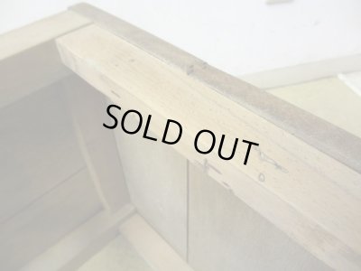 画像8: ヴィンテージ 枯れた木肌の図工椅子 スツール (1)