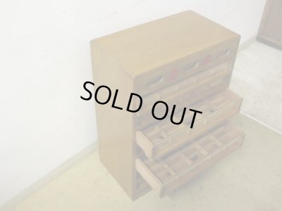 画像2: ヴィンテージ 手芸屋さんの糸ケース ショーケース