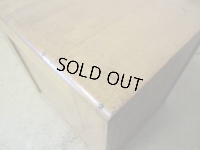 画像9: アンティーク ナラ材の4杯小引出し A4