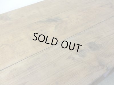 画像9: アンティーク 乾いた木肌の素朴な作業台 陳列台