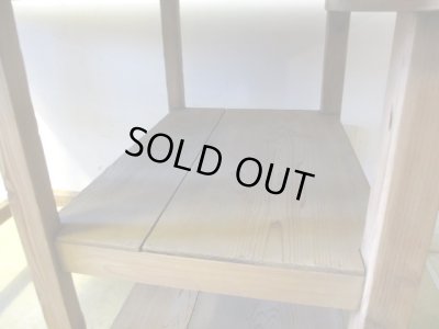 画像13: アンティーク 乾いた木肌の素朴な作業台 陳列台