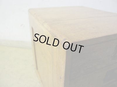 画像8: アンティーク ナラ材の4杯小引出し A4