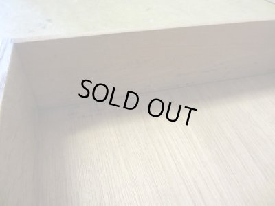 画像14: アンティーク ナラ材の4杯小引出し A4