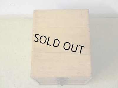 画像6: アンティーク ナラ材の4杯小引出し A4