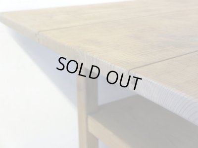 画像10: アンティーク 乾いた木肌の素朴な作業台 陳列台