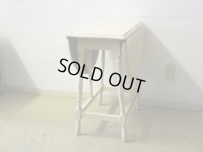 画像4: アンティーク 白く塗られたバタフライテーブル 